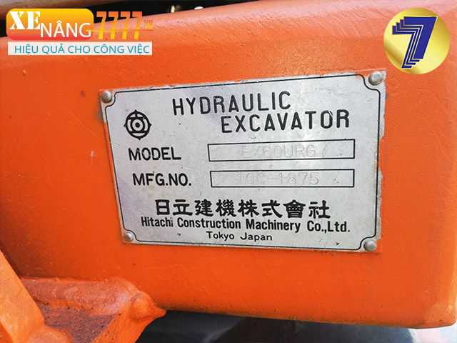 Xe cuốc đất HITACHI EX60URG