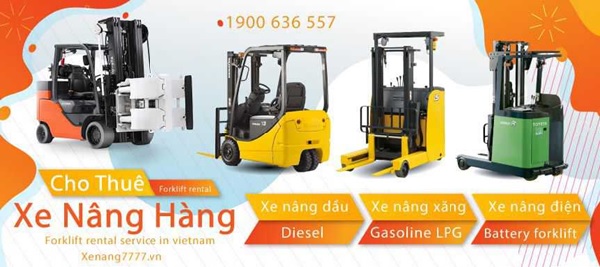 CÔNG TY TNHH SX TM DV 7777 chuyên phân phối, cho thuê các loại xe nâng với chất lượng và chi phí tốt nhất trên thị trường