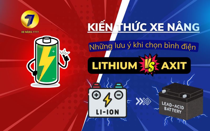 So sánh bình điện Lithium và bình điện Axit chì