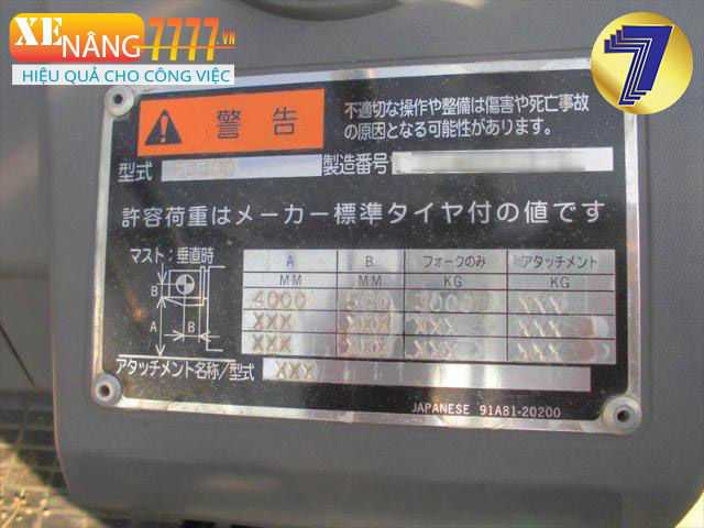 Xe nâng dầu MITSUBISHI FD30D