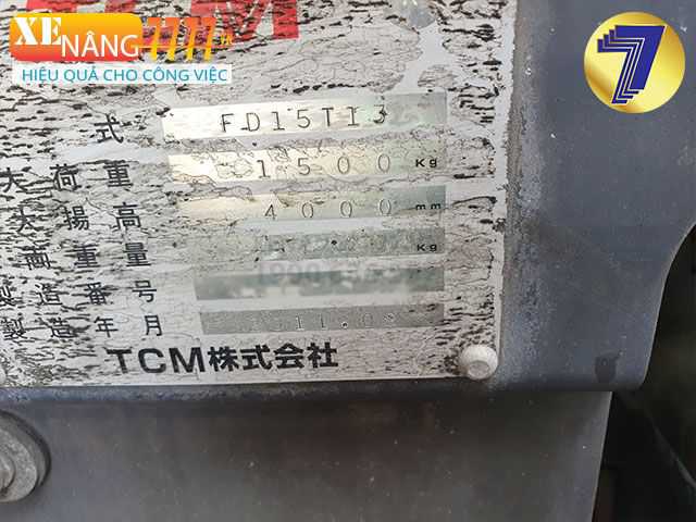 Xe Nâng Dầu TCM FD15T13