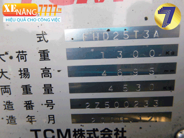 Xe nâng dầu TCM FHD25T3A 