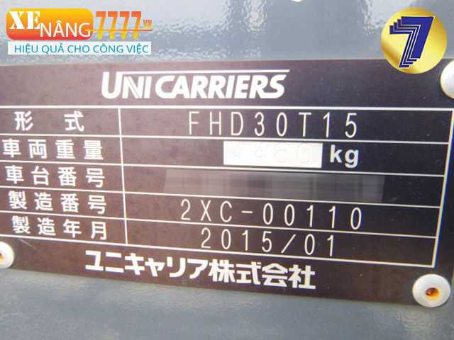 Xe nâng dầu UNICARRIERS FHD30T15
