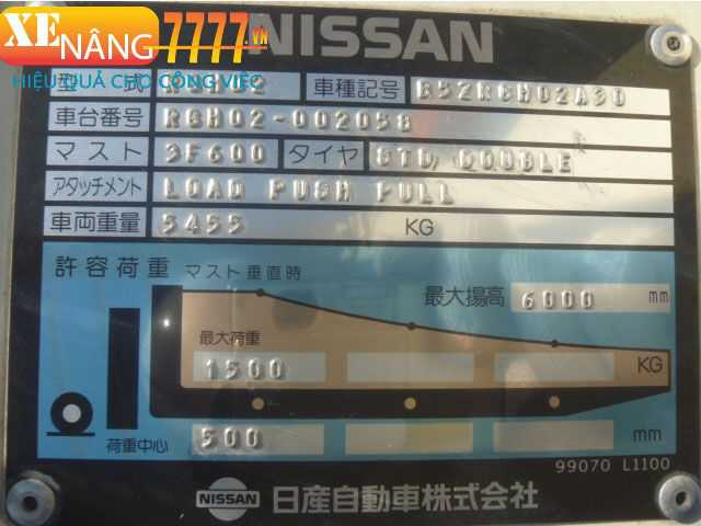 Xe nâng xăng-ga NISSAN RGH02A30